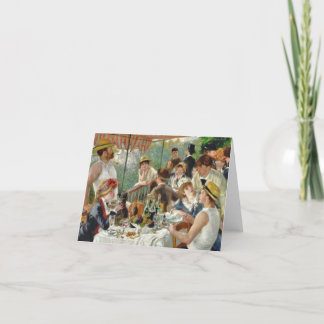 Carte Déjeuner du Boating Party Renoir Vintage