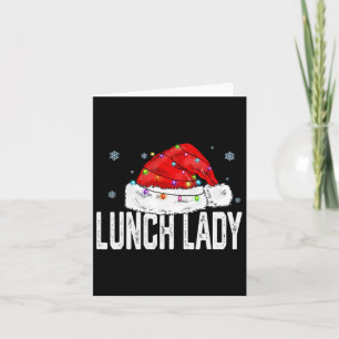Carte Déjeuner Lady Claus Noël Femmes Famille G