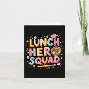 Carte Déjeuner Lady Squad Déjeuner Hero Squad Preppy Ret