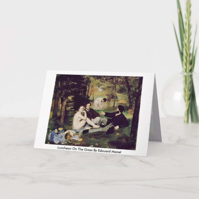 Carte Déjeuner Sur L'Herbe Par Edouard Manet (Devant)