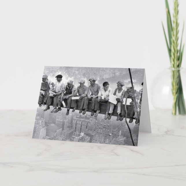 Carte Déjeuner Sur Un Gratte-Ciel (Devant)