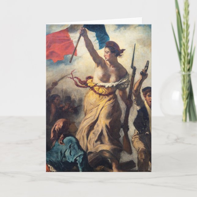 Carte Delacroix - La Liberté guidant le peuple Gros plan (Devant)