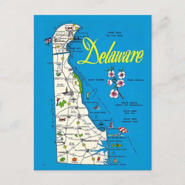 Carte Delaware (Devant)