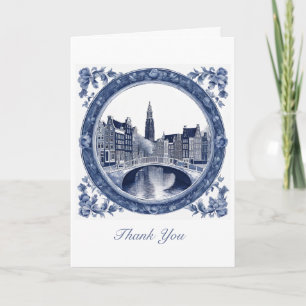 Carte Delft Bleu Personnalisé Amsterdam 