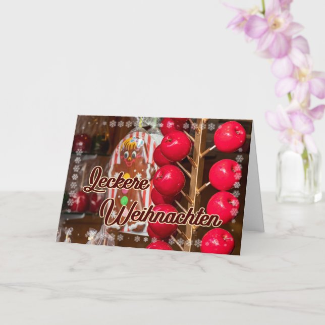 Carte Délicieuses friandises du marché de Noël (Orchidée)