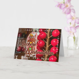 Carte Délicieux friandises de marché de Noël