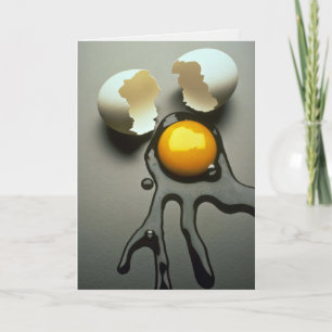 Carte Délicieux oeuf brisé