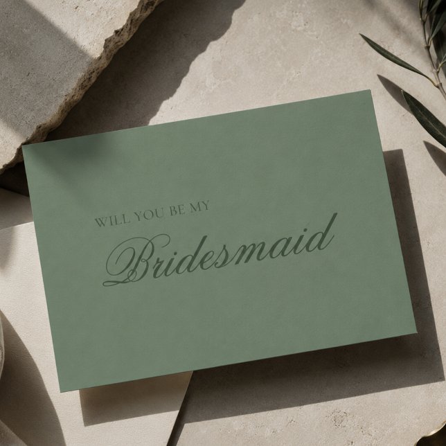 Carte Demande de Demoiselle d'Honneur à la Typographie M (Créateur téléchargé)