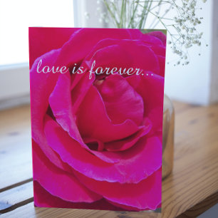 Carte Demande en mariage personnalisée avec rose rose vi