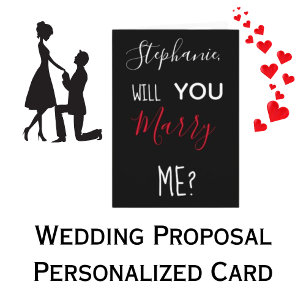 Carte Demande en mariage personnalisée Veux-tu m'épouser