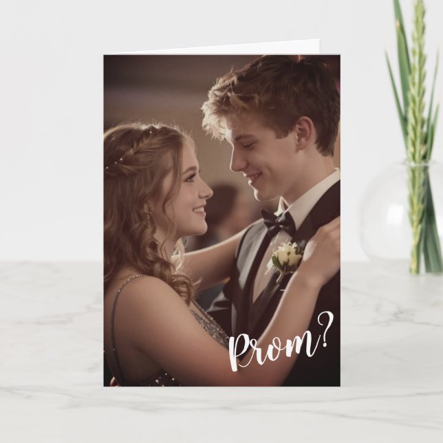 Carte Demande pour le bal | Photo d'invitation au bal (Devant)