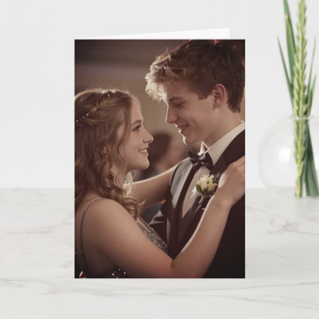 Carte Demande pour le bal | Photo d'invitation au bal (Devant)