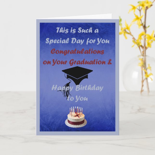 Carte Demande spéciale Graduation Anniversaire pour Homm (Fleur jaune)