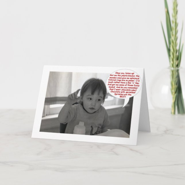 Carte Demandes d'anniversaire (Devant)