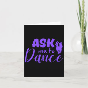 Carte Demandez-Moi De Danser Couple Social Dancing