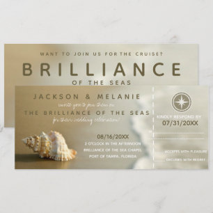 Carte d'embarquement de bateau de croisière de