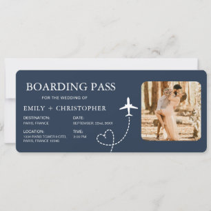 Carte d'embarquement de destination Billet d'avion