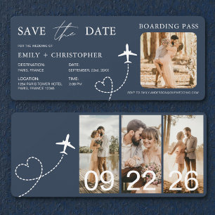 Carte d'embarquement de destination Billet d'avion