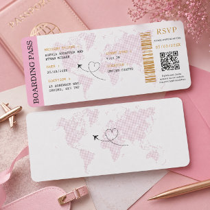 Carte d'embarquement de destination Billet d'avion