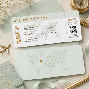 Carte d'embarquement de destination Billet d'avion
