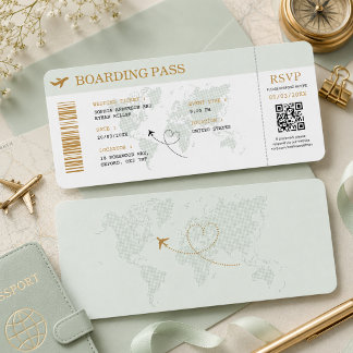 Carte d'embarquement de destination Billet d'avion