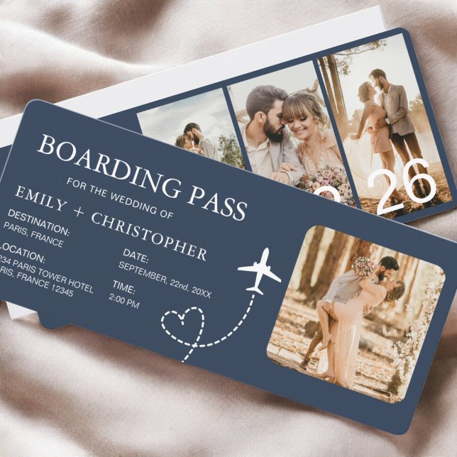 Carte d'embarquement de destination Billet d'avion (Créateur téléchargé)