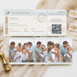 Carte d'embarquement de destination Photo de maria