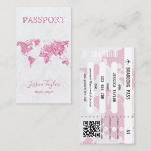 Carte d'embarquement de l'agent de voyage Passport
