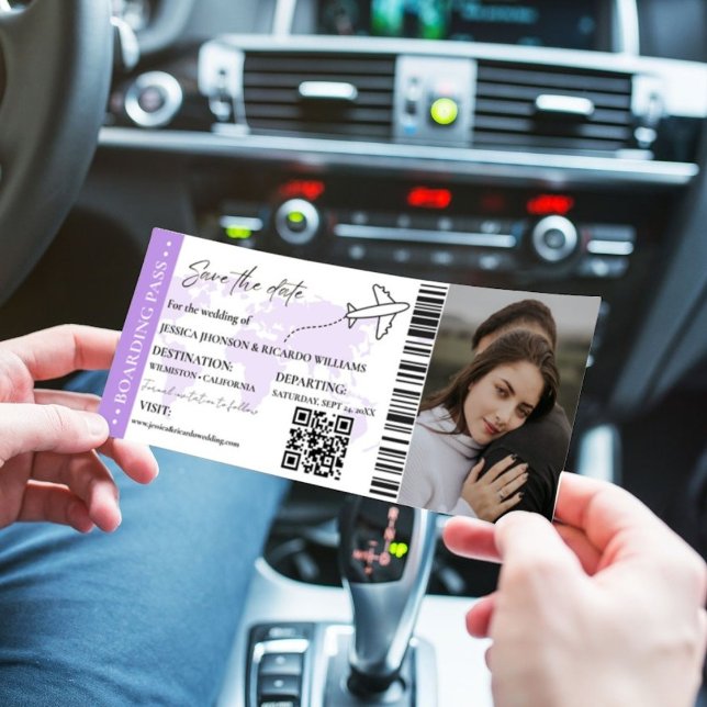 Carte d'embarquement Minimaliste billet de sauvega (Créateur téléchargé)