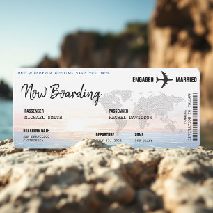 Carte d'embarquement Ocean Sunset Destination Mari