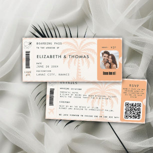 Carte d'embarquement pour destination tropicale av