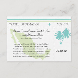 Carte d'embarquement pour le MEXIQUE