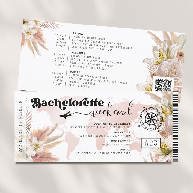 Carte d'embarquement pour le week-end de l'enterre (Créateur téléchargé)