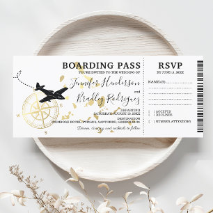 Carte d'embarquement pour un mariage aux îles grec