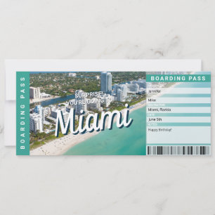 Carte d'embarquement pour un voyage surprise à Mia