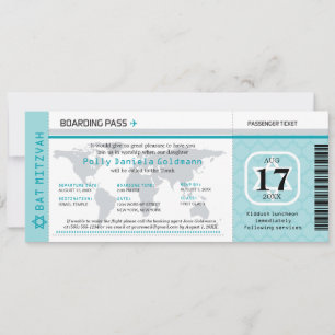 Carte d'embarquement pour voyageurs du monde bat m