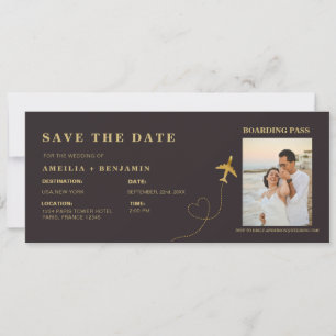 Carte d'embarquement, Sauvegarder la Date Mariag
