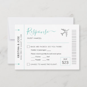 Carte d'embarquement Silver Plane Ticket Destinati