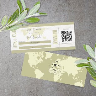 Carte d'embarquement simple moderne Destination Ma