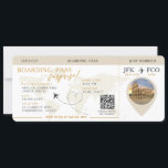 Carte d'embarquement Surprise Airline Ticket maria<br><div class="desc">Embarquement Pass Surprise Trip,  mariage ticket invitation avec une carte du monde de destination,  Mariage Pass,  Destination Wedding,  avec code QR Rsvp.</div>
