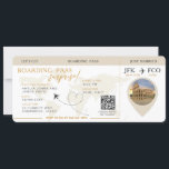 Carte d'embarquement Surprise Airline Ticket maria<br><div class="desc">Embarquement Pass Surprise Trip,  mariage ticket invitation avec une carte du monde de destination,  Mariage Pass,  Destination Wedding,  avec code QR Rsvp.</div>
