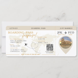 Carte d'embarquement Surprise Airline Ticket maria