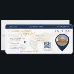 Carte d'embarquement Surprise Airline Ticket maria<br><div class="desc">Embarquement Pass Surprise Trip,  mariage ticket invitation avec une carte du monde de destination,  Mariage Pass,  Destination Wedding,  avec code QR Rsvp.</div>