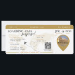 Carte d'embarquement Surprise Airline Ticket maria<br><div class="desc">Embarquement Pass Surprise Trip,  mariage ticket invitation avec une carte du monde de destination,  Mariage Pass,  Destination Wedding,  avec code QR Rsvp.</div>