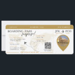 Carte d'embarquement Surprise Airline Ticket maria<br><div class="desc">Embarquement Pass Surprise Trip,  mariage ticket invitation avec une carte du monde de destination,  Mariage Pass,  Destination Wedding,  avec code QR Rsvp.</div>
