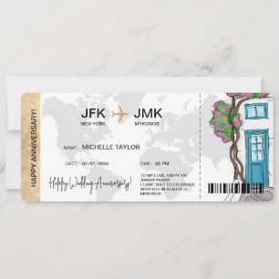 Carte d'embarquement Surprise Ticket Destination G