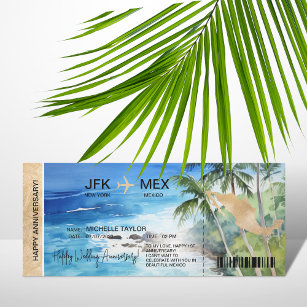Carte d'embarquement Surprise Trip Ticket Mexique