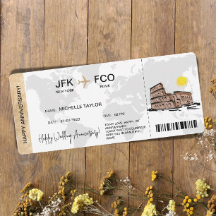 Carte d'embarquement Surprise Voyage Ticket Destin