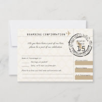 Carte d'embarquement Tan Wedding RSVP au Mexique