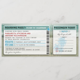carte d'embarquement tickets mariages-invitations 